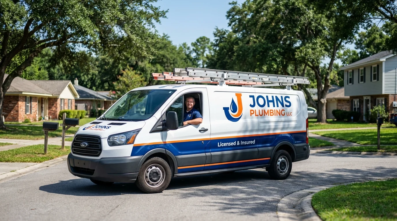 Johns Plumbing LLC service van in Fort Morgan, CO