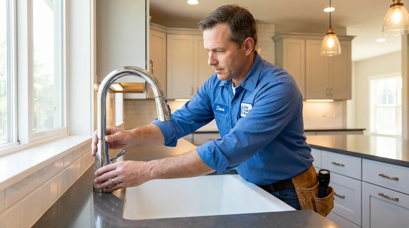 Kitchen faucet installation by Johns Plumbing LLC in Fort Morgan
